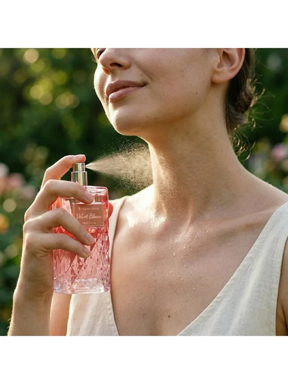 Alcohol-Free Floral Perfume for Women, Long-Lasting Scent, 3.4 fl oz